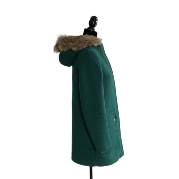 J.Crew Mercantile Vail Wool Blend Parka in Academic Green, size 0 - Picture 5 of 14